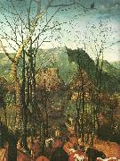 Pieter Bruegel detalj fran hjorden drives drives hem,oktober eller november oil painting on canvas